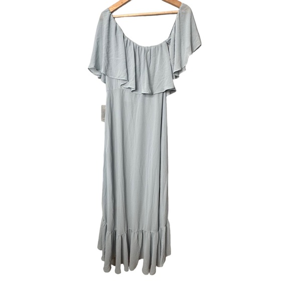 Show Me Your Mumu Tango Dress Steel Blue NEW - Picture 4 of 7